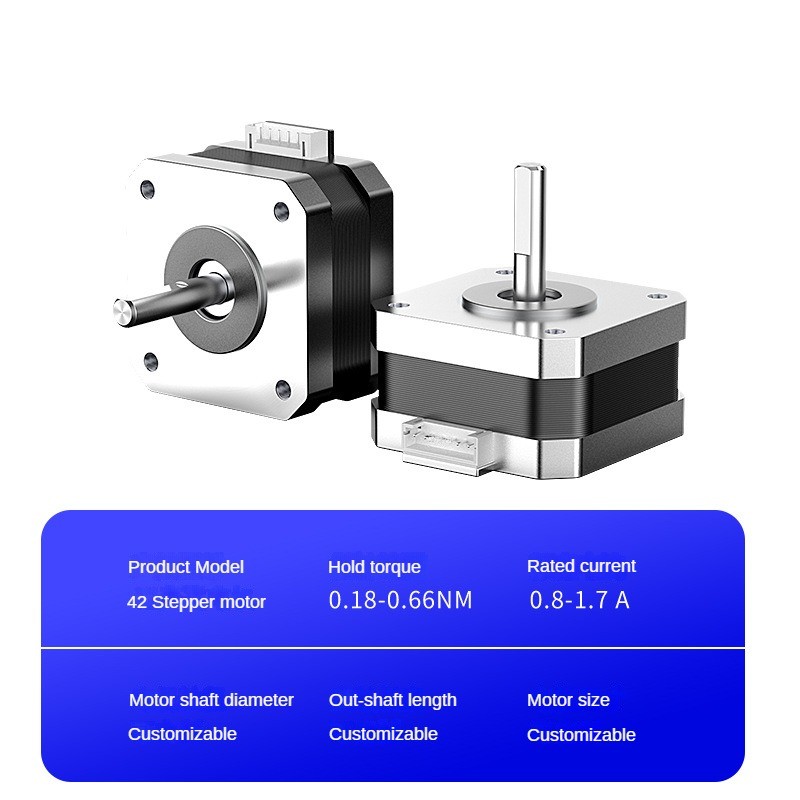 42 Stepper Motor NEMA17HS Two-Phase Four-Wire Micro Motor Forward ...