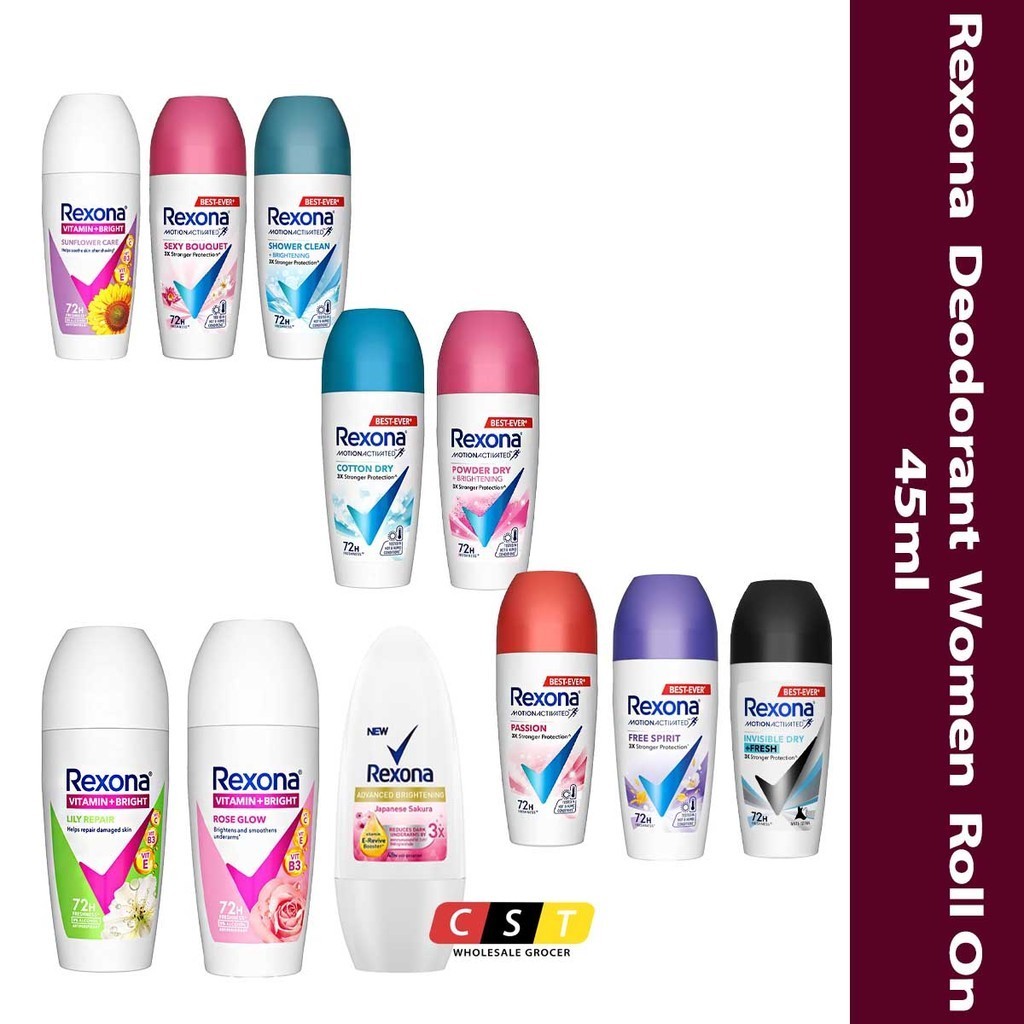 Rexona Deodorant Roll On Women 45ml | Shopee Malaysia