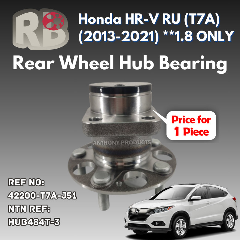 Honda HR-V RU HRV T7A (2013-2021)**1.8 Only Rear Wheel Hub Bearing Left ...