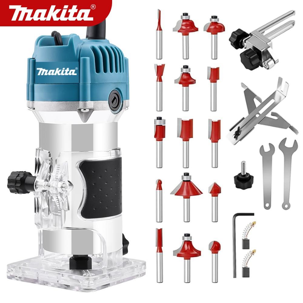 Makita Planer Carpenter Carpentry Tools Set Wood Router Power Plunge ...
