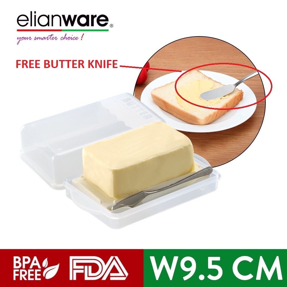 elianware Transparent Butter Case Keeper Storage with Cover [FREE ...