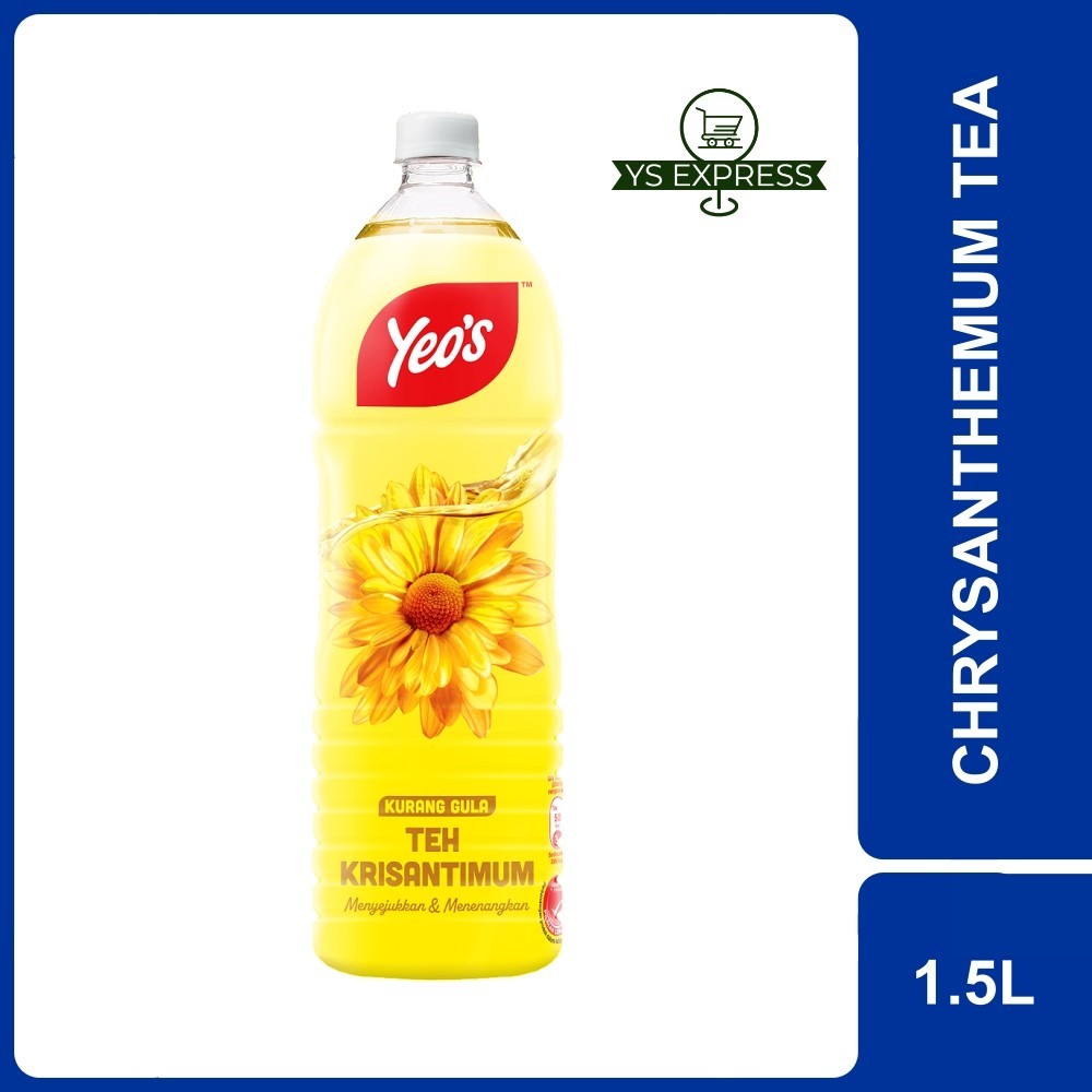 YEO'S Chrysanthemum Tea Less Sugar 1.5L - Teh Bunga Kurang Manis ...