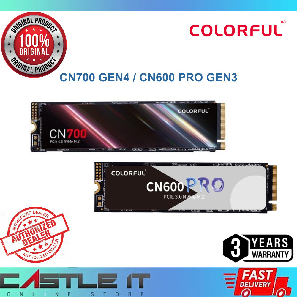 Colorful CN700 GEN4 / CN600 PRO 512GB / 1TB 2TB M.2 2280 NVMe PCle Gen3 ...
