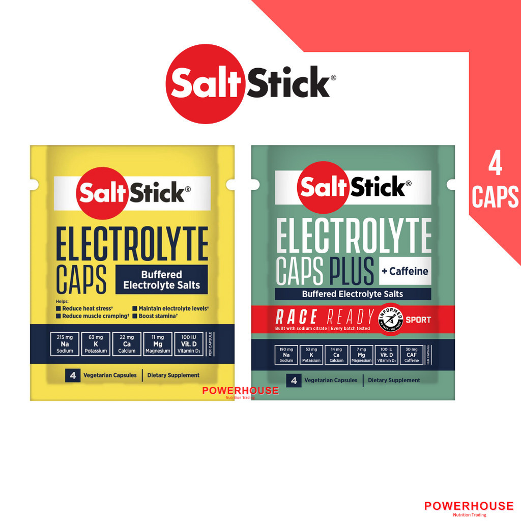 SaltStick Caps / Race Ready Caps Plus - 4 caps/packet [Electrolyte ...