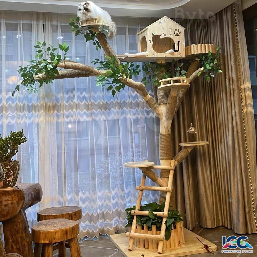 ICC Cat Tree Cat Climbing Frame Simulation Cat Tree Cat Nest Cat ...