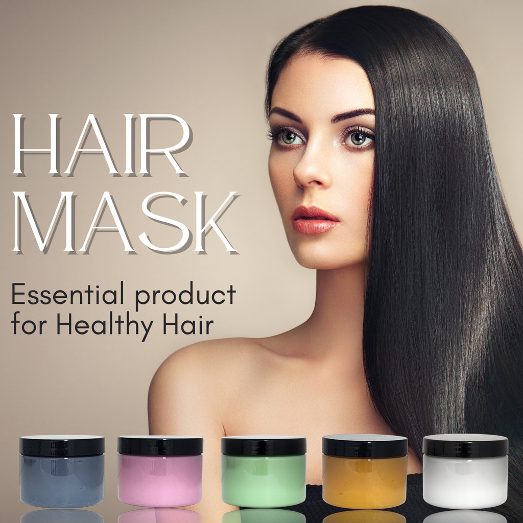 Borong Hair Mask 300ml:Buat Jenama Sendiri: Rambut Halus & Mudah Diatur ...