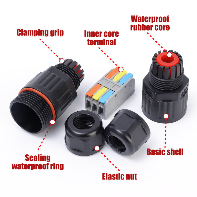 IP68 Waterproof Cable Connector - Nylon PA66 Material - Wire Extender ...