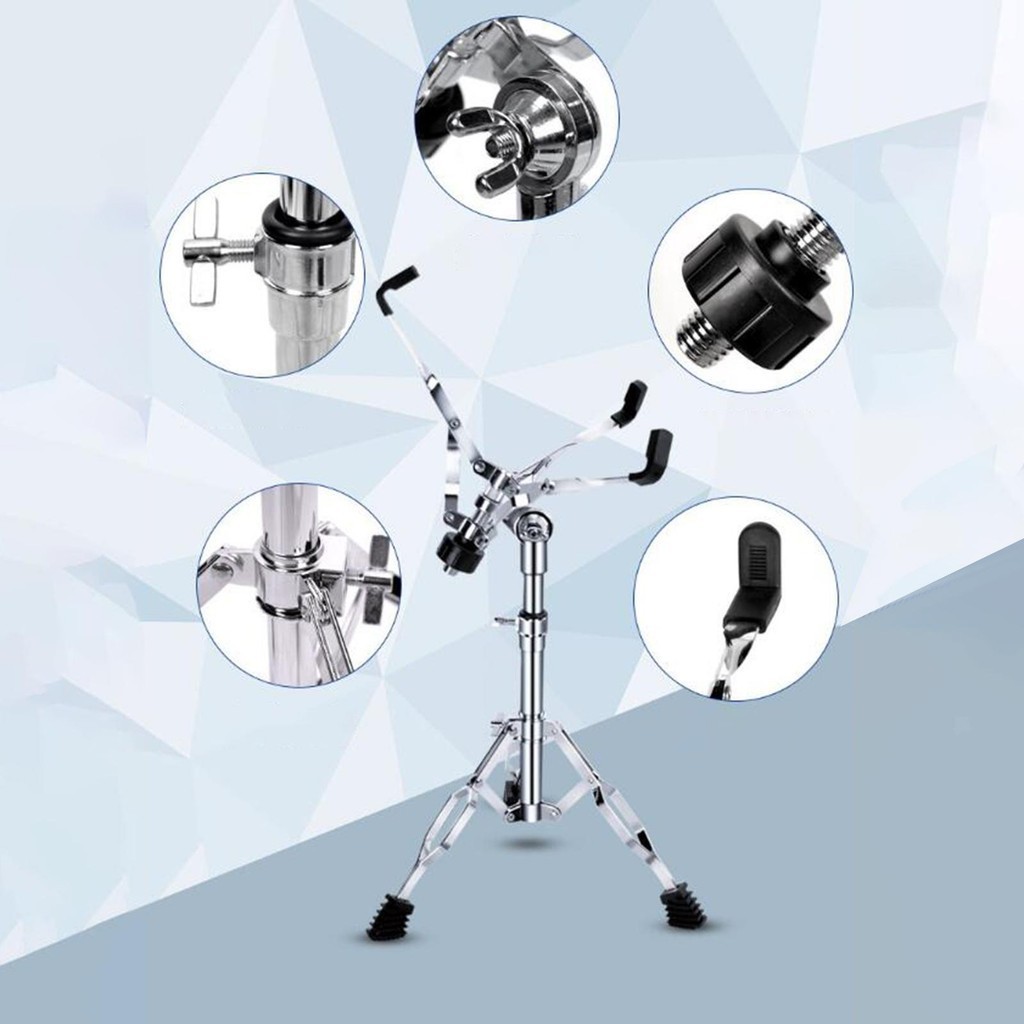 Verstellbarer Dumb Drum Ständer Aus Metall – Höhe 47-75 Cm, Für 8-Zoll-Übungspads, Mit Tasche