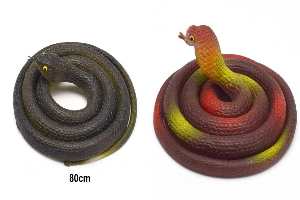 80cm Realistic Appearance 3D Eyes Fake Snake Tricky Funny Spoof ...