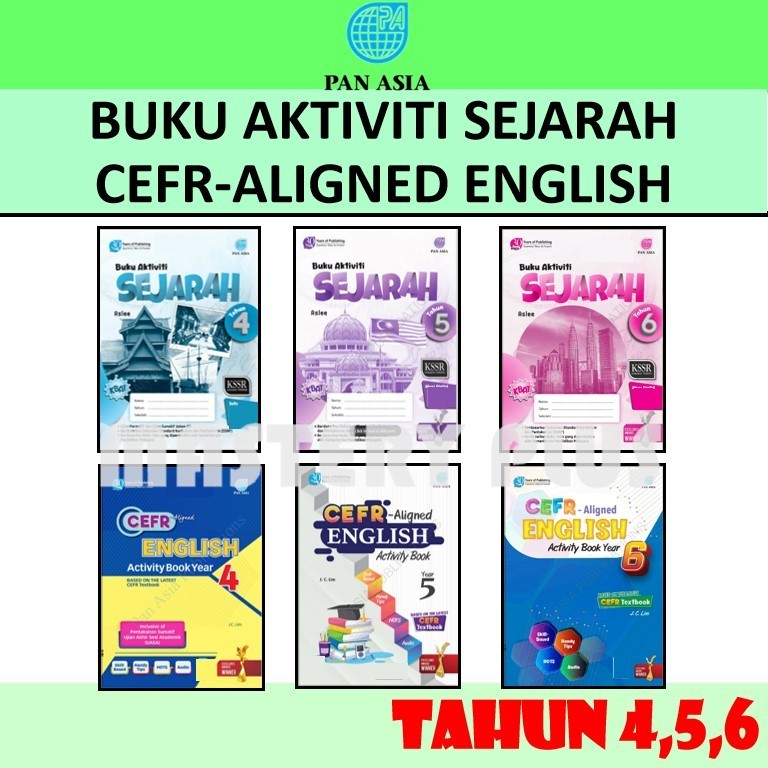 Buku aktiviti sejarah tahun 4 5 6 cefr aligned english activity