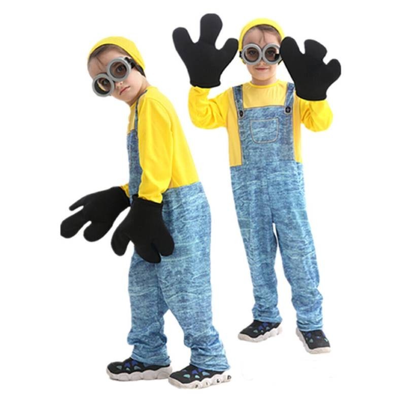 Adorable Minions Kids Cosplay Attire For Halloween Despicable Me ...