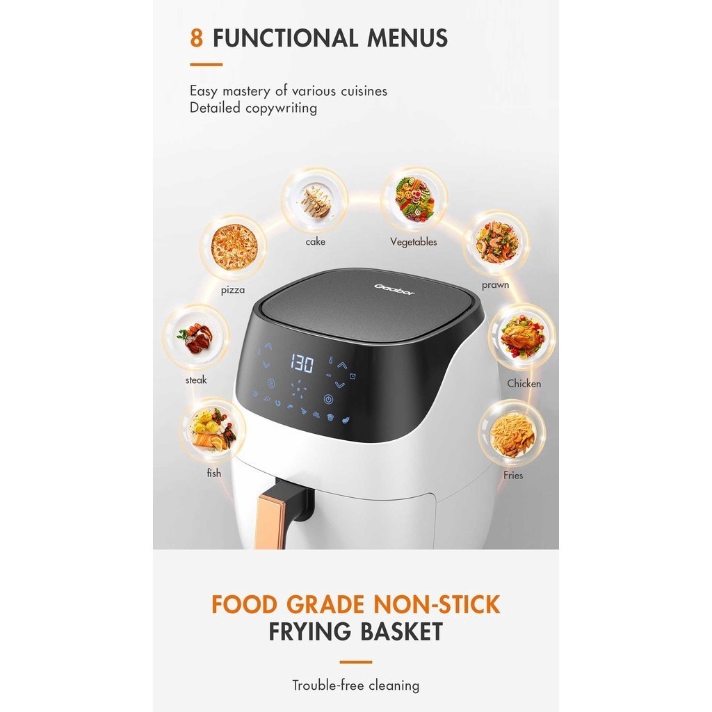 Gaabor Air Fryer Oven 3D Air Circulation Heating 6L GA-E6A