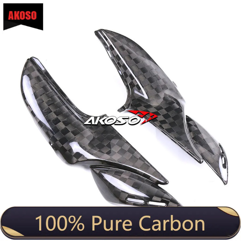 100% Pure Dry Full Carbon Fiber Motorcycle Fairings Side Panels Fairing ...