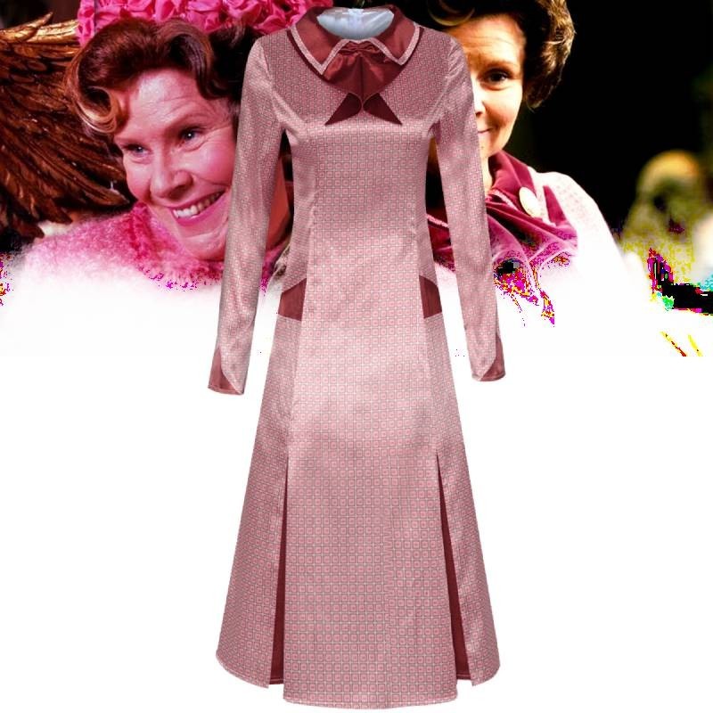 Dolores Umbridge Cosplay Costume Halloween Themed Peach Leslie Anime ...