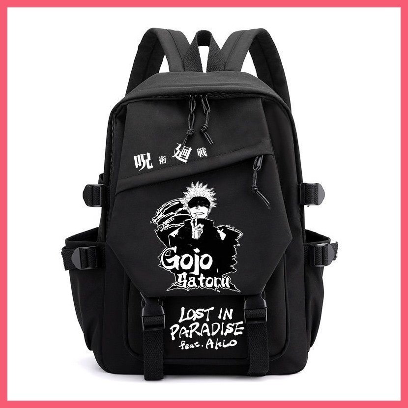 Schoolbag Backpack Travel Bag Jujutsu Kaisen Gojo Satoru Spell Back to ...