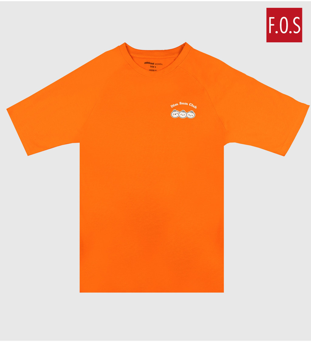 FOS x oldskool Women's Loose Fit Graphic Tee Lucky Food Series (Dim