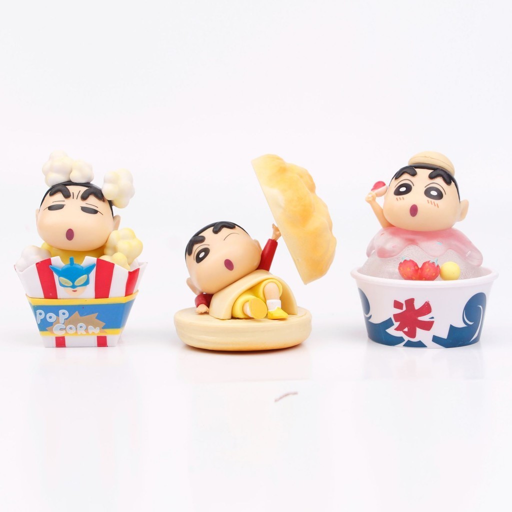 Crayon Shinchan Snack Time Series Pvc Model Figurine Dessert Ice Cream ...