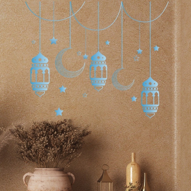 Raya 2024 Wallpaper Sticker for Wall Eid Mubarak Ramadan Decorations ...