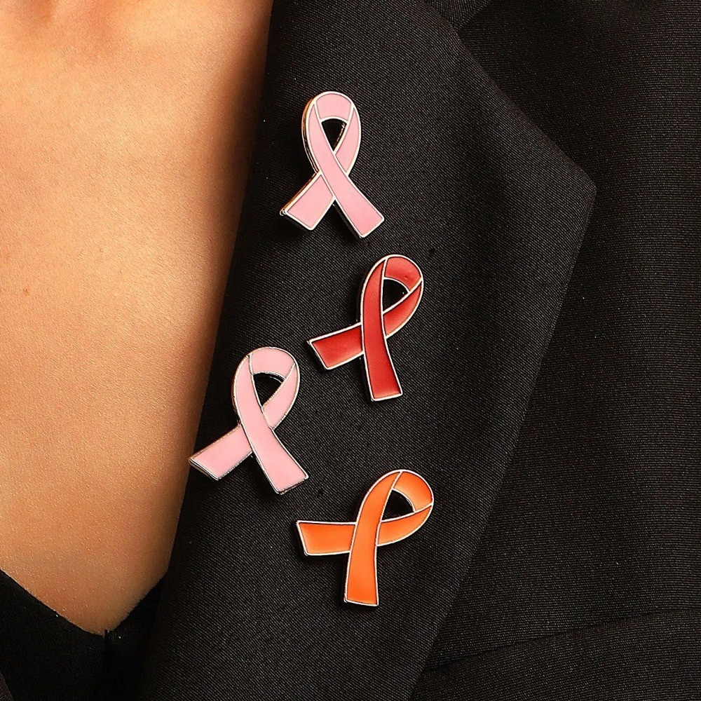 Yellow Awareness Ribbon Pins Childhood Cancer Awareness Bone Cancer ...