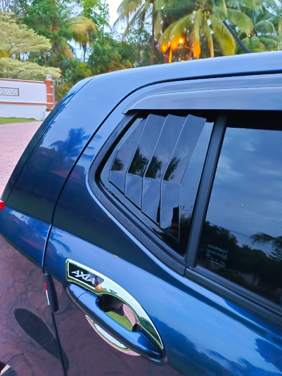 Perodua Axia 2014-2022 Mustang Rear Side Louver Window Mirror Cover ...