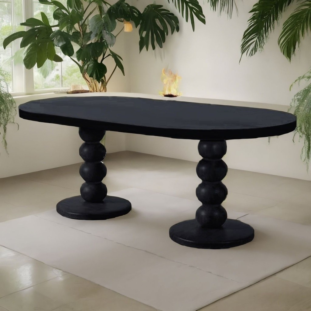 French Medieval Living Room Dining Table Oval Long Table Desk Roman ...