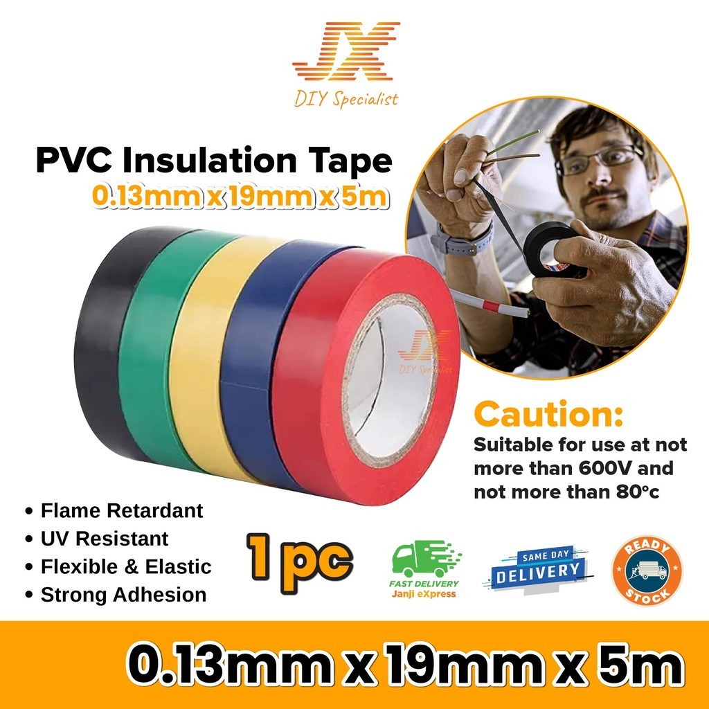 PVC Insulation Tape Strong Adhesive Electrical Tape Electric Work ...