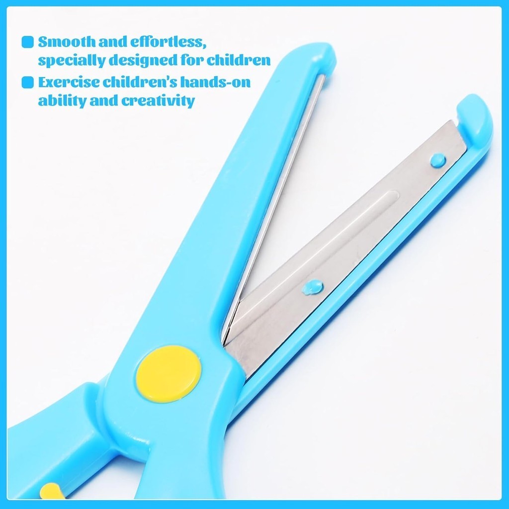 Training Scissors Child-Safe Handmade Kids Art Craft Safety Scissors ...