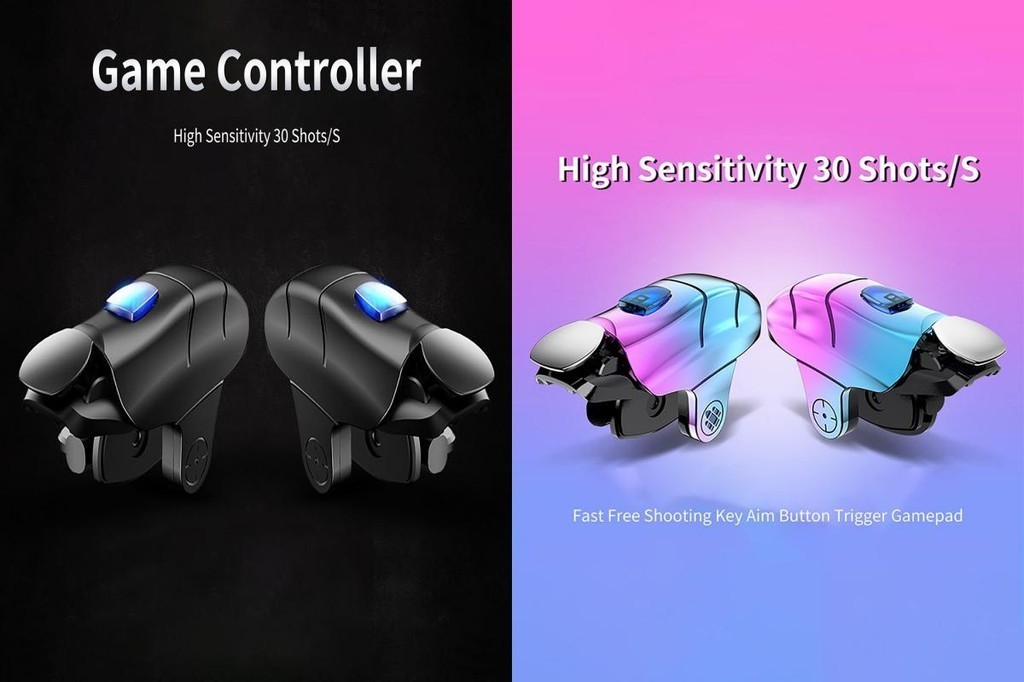 SDRU 2Pcs Game Controller High Sensitivity 30 Shots/S Fast Free ...