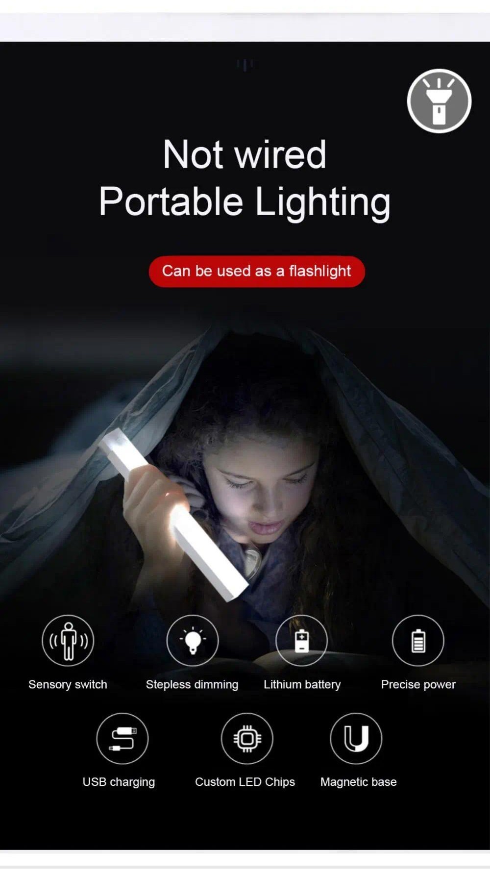 （🔥MY stock🔥）Sensor Led Lights Rechargeable Magnetic Cabinet Light ...