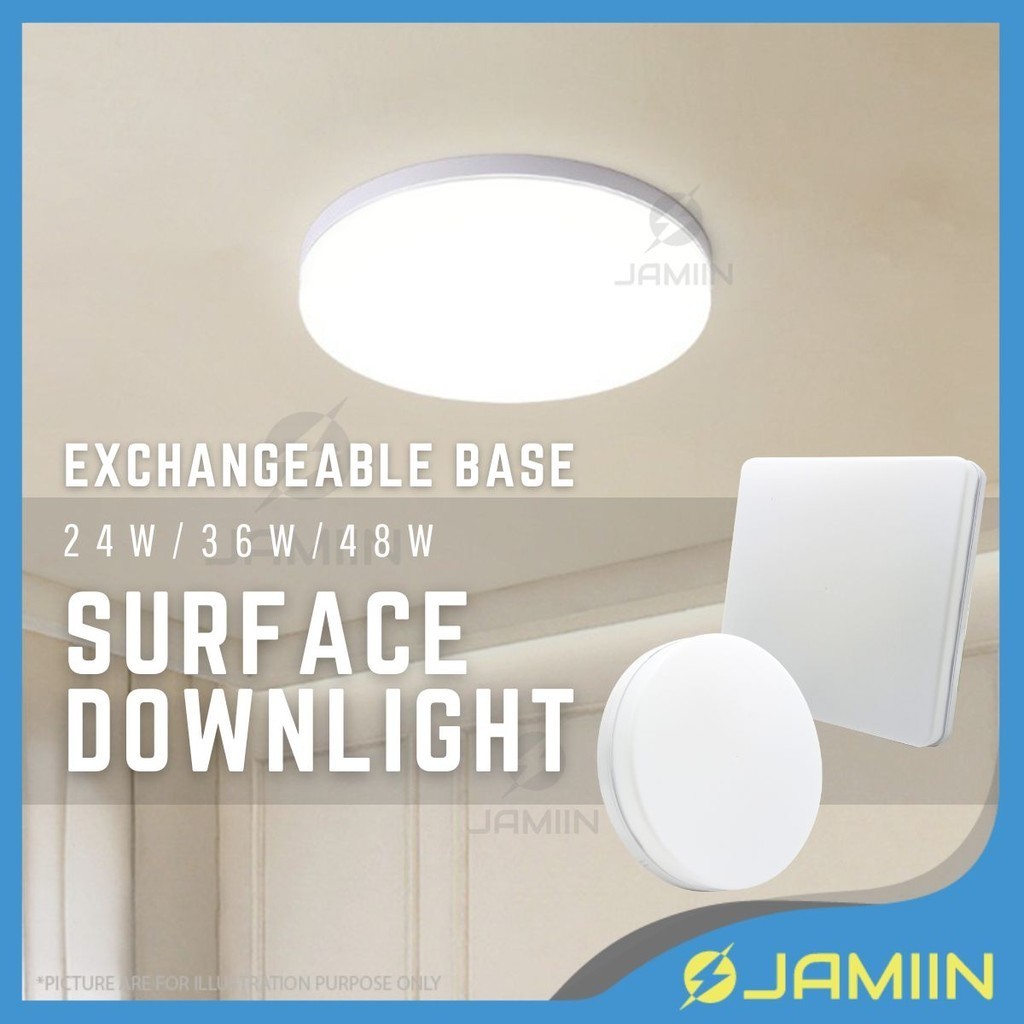 Surface Changeable Holder Downlight Lampu Siling Lampu Ruang Tamu ...