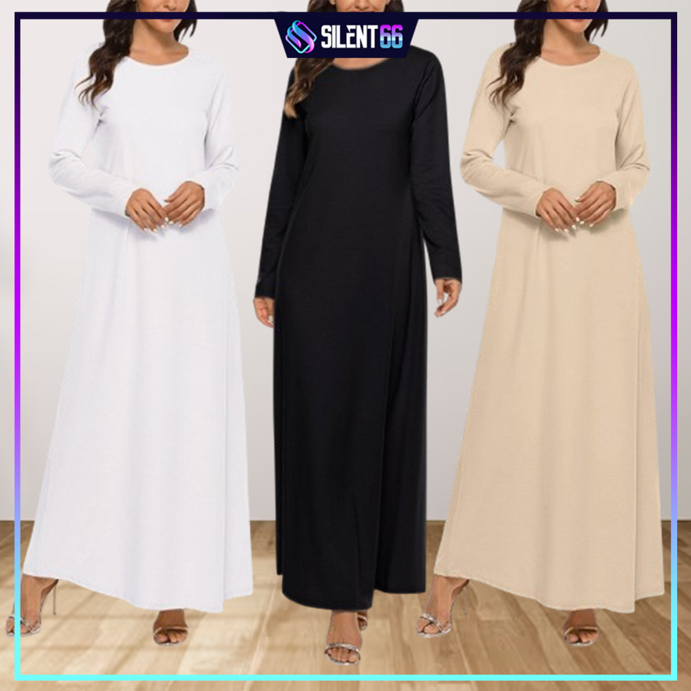 READY STOCK Inner Jubah Abaya / Long Inner / Kaftan / Muslimah Long ...