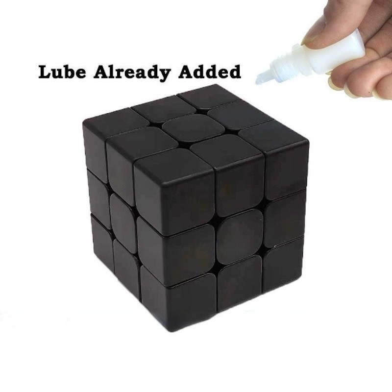 Black Blank Cube Training Cube Without Sticker Diy Magic Cube | Shopee ...