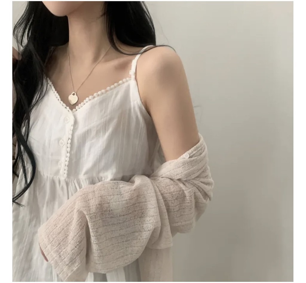 SUXI Spring New Simple Cropped Tops Korean Style Loose Strap Backless ...