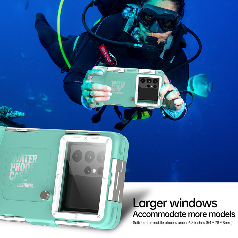 [shellbox] 2024 New Professional Underwater 15m Diving Waterproof Phone 