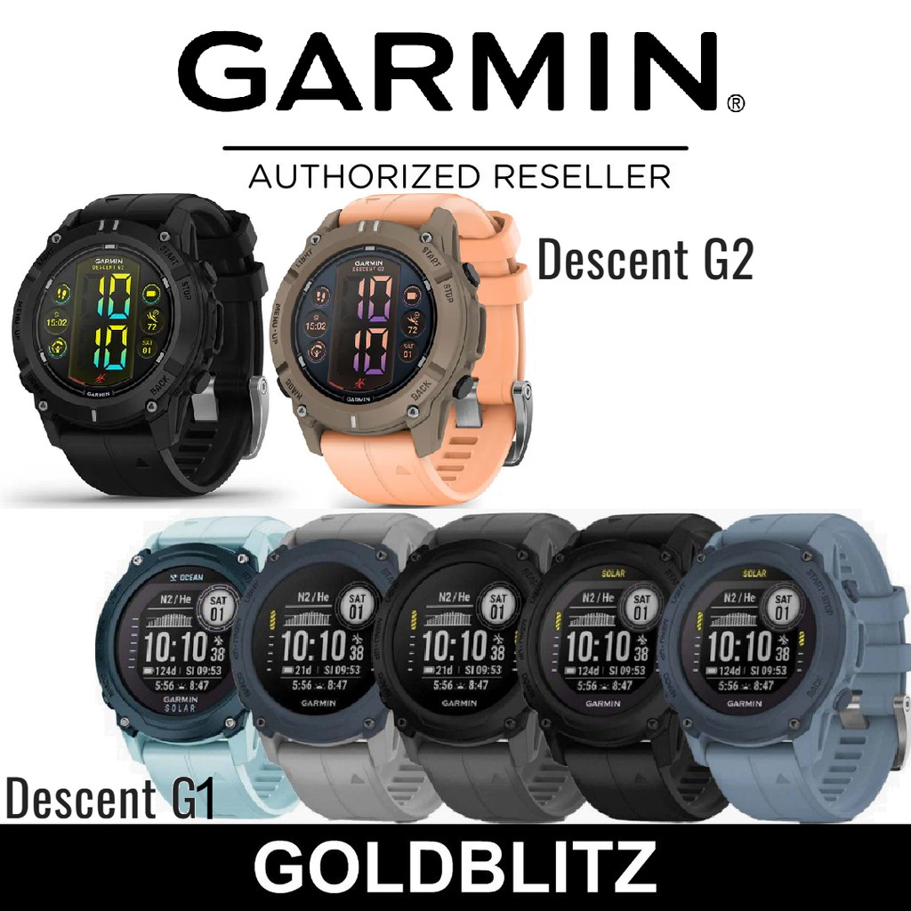 Garmin Descent G2 Amoled / G1 Solar Dive Computer Multisport Smartwatch ...