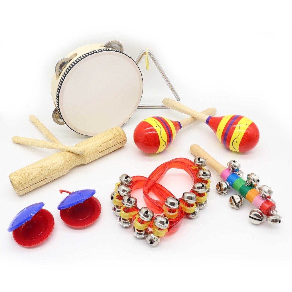 Amazthing 10pcs/set Musical Toy + Percussion Instrument Set Alat-alat ...