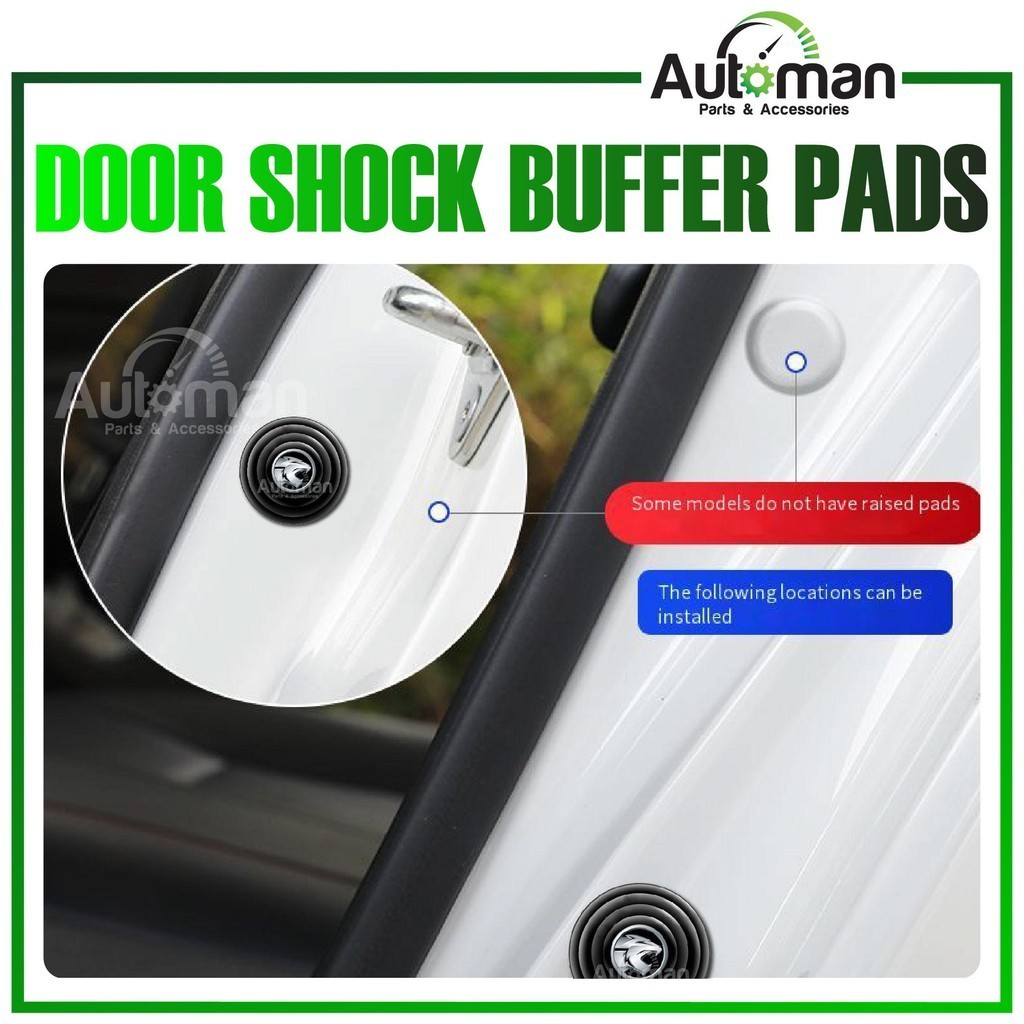Universal Car Door Anti Shock Buffer Absorber Soundproof Sticker Pad ...