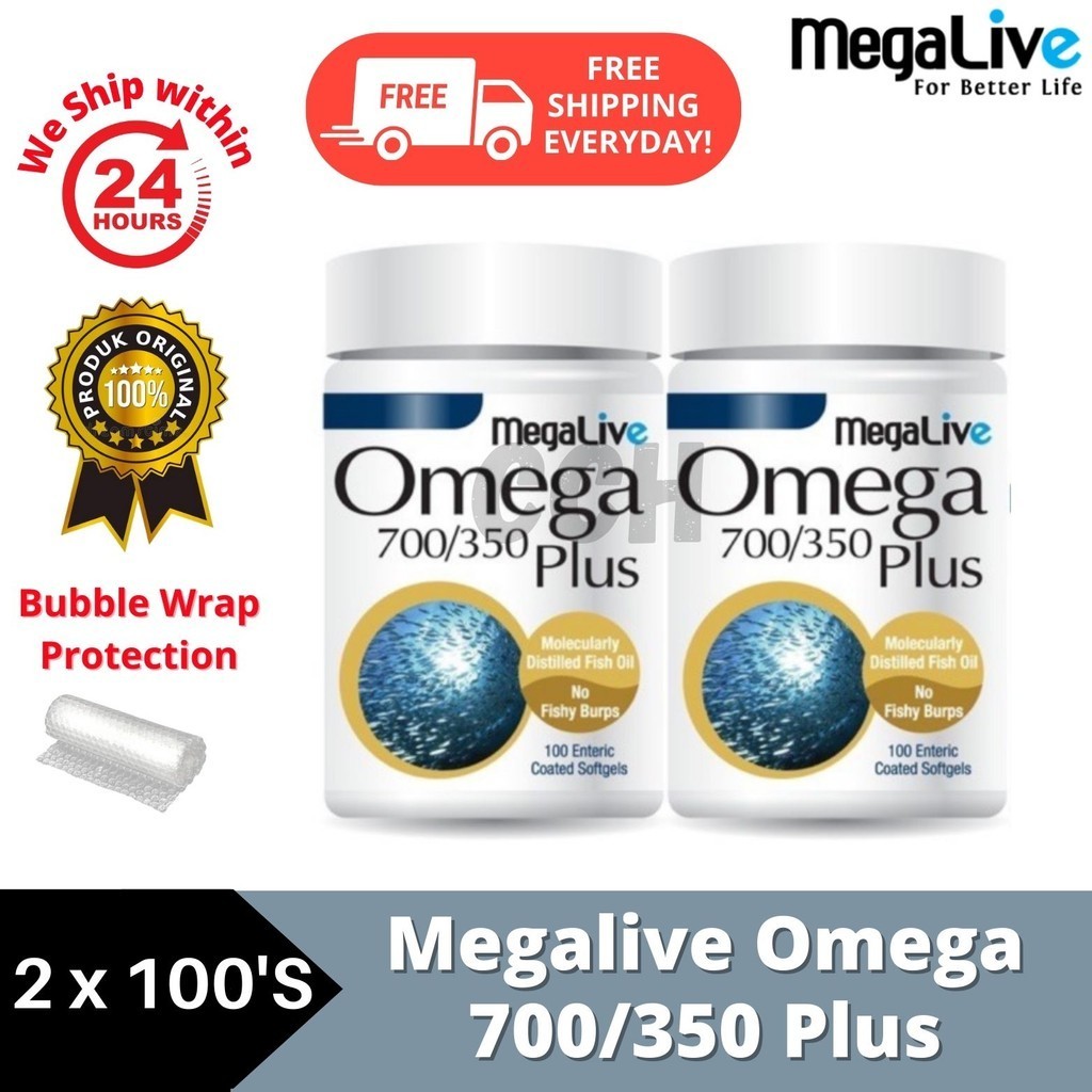 [EXP 06/2027] Megalive Omega 700/350 Plus (100's/2x100s) | Shopee Malaysia