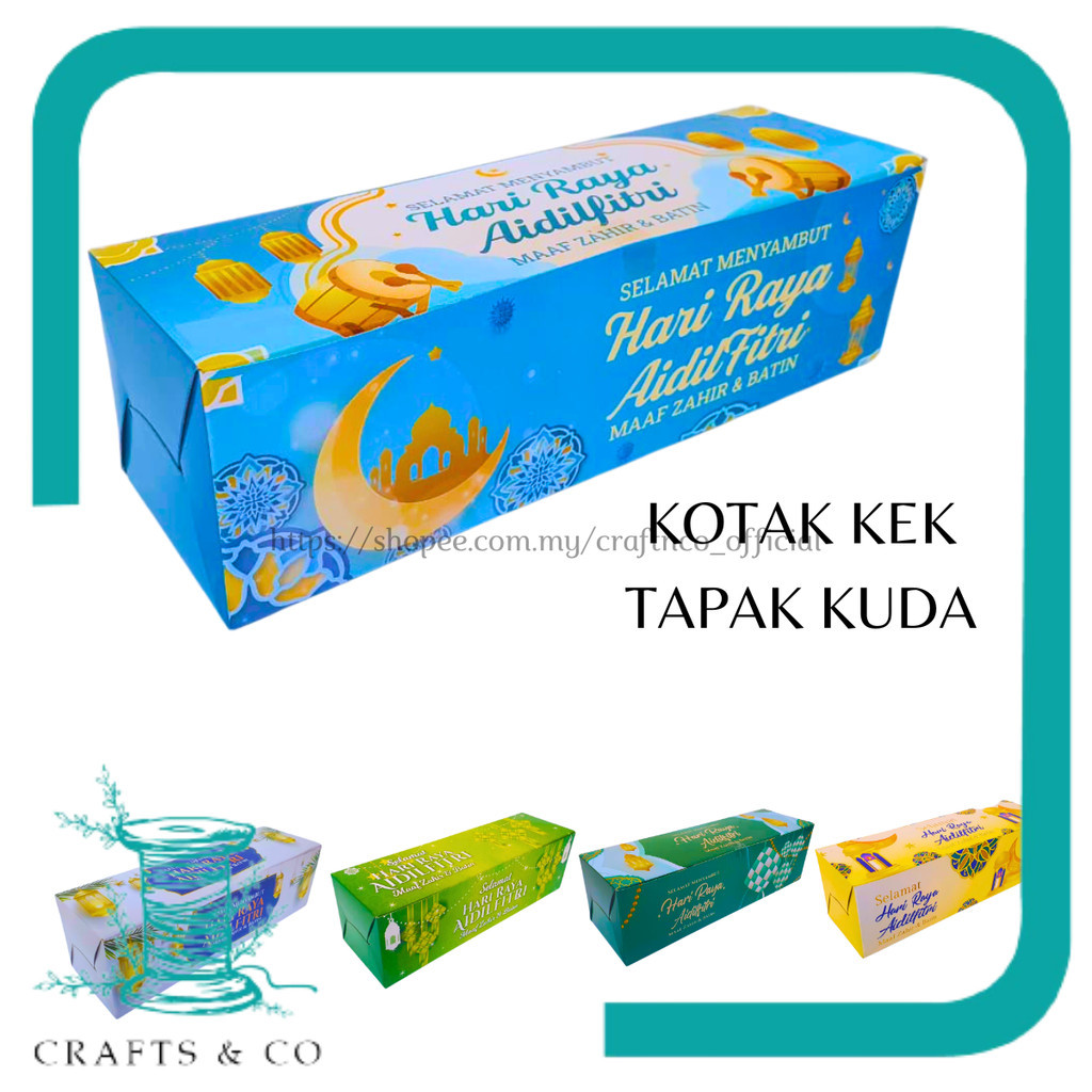 Pcs Kotak Kek Tapak Kuda Swiss Roll Kek Batik Long Box Design