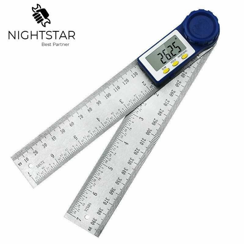 7 Inch Digital Protractor 200mm Digital Angle Finder Protractor Ruler ...