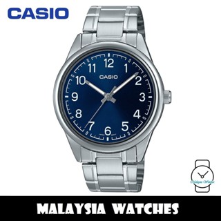 (100% Original) Casio MTP-V005D-2B4 Quartz Analog Silver-Tone Stainless ...