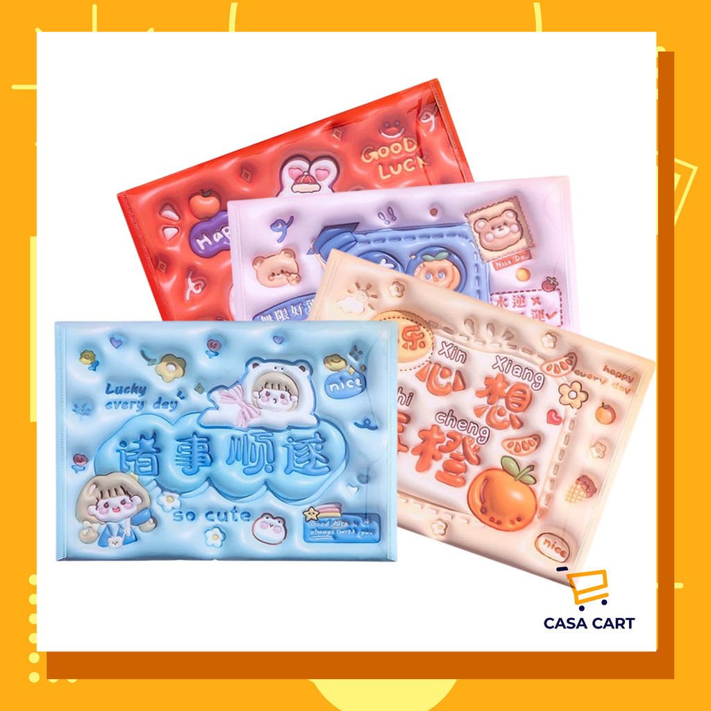 CASA CART Beg Dokumen Inspirasi A4 Beg Simpanan Snap PP Gaya ...