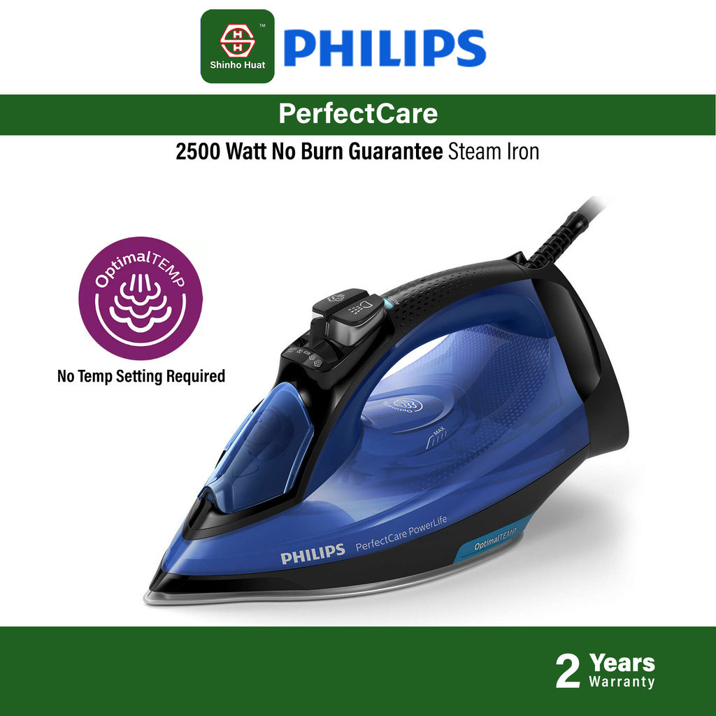 Philips PerfectCare Steam Iron OptimalTemp Technology GC3920/26 GC3920 ...