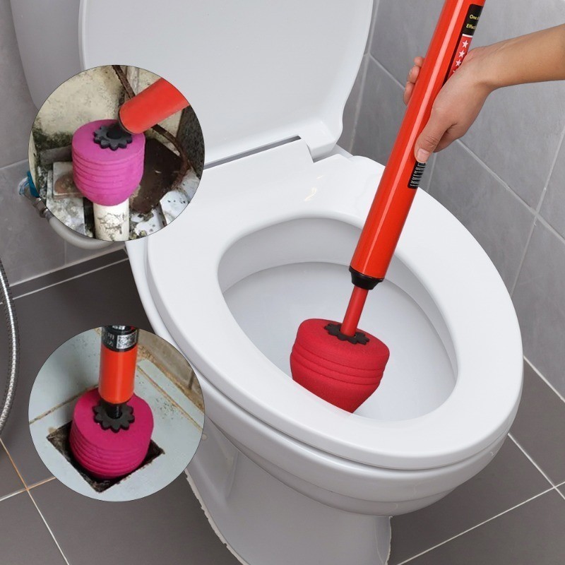 Once Unclog Toilet Plunger Strong Sealing Pipelines Resilience Unblock ...