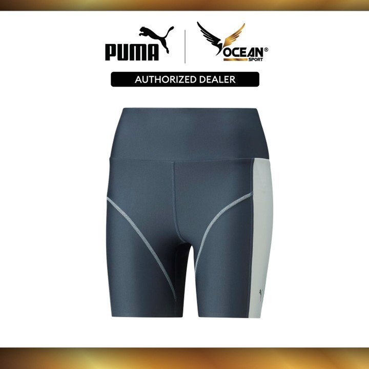 PUMA Women s Marathon 6 Short Running Tights Pants Blue 52151142 Shopee Malaysia