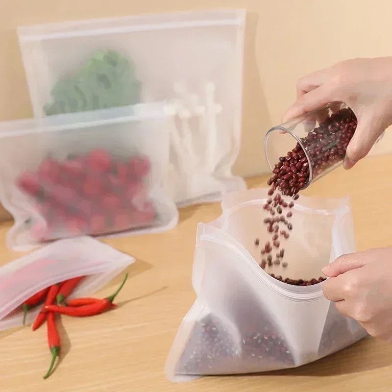 EVA Food Storage Bag | Leakproof Containers | Reusable EVA Sealed Bag ...