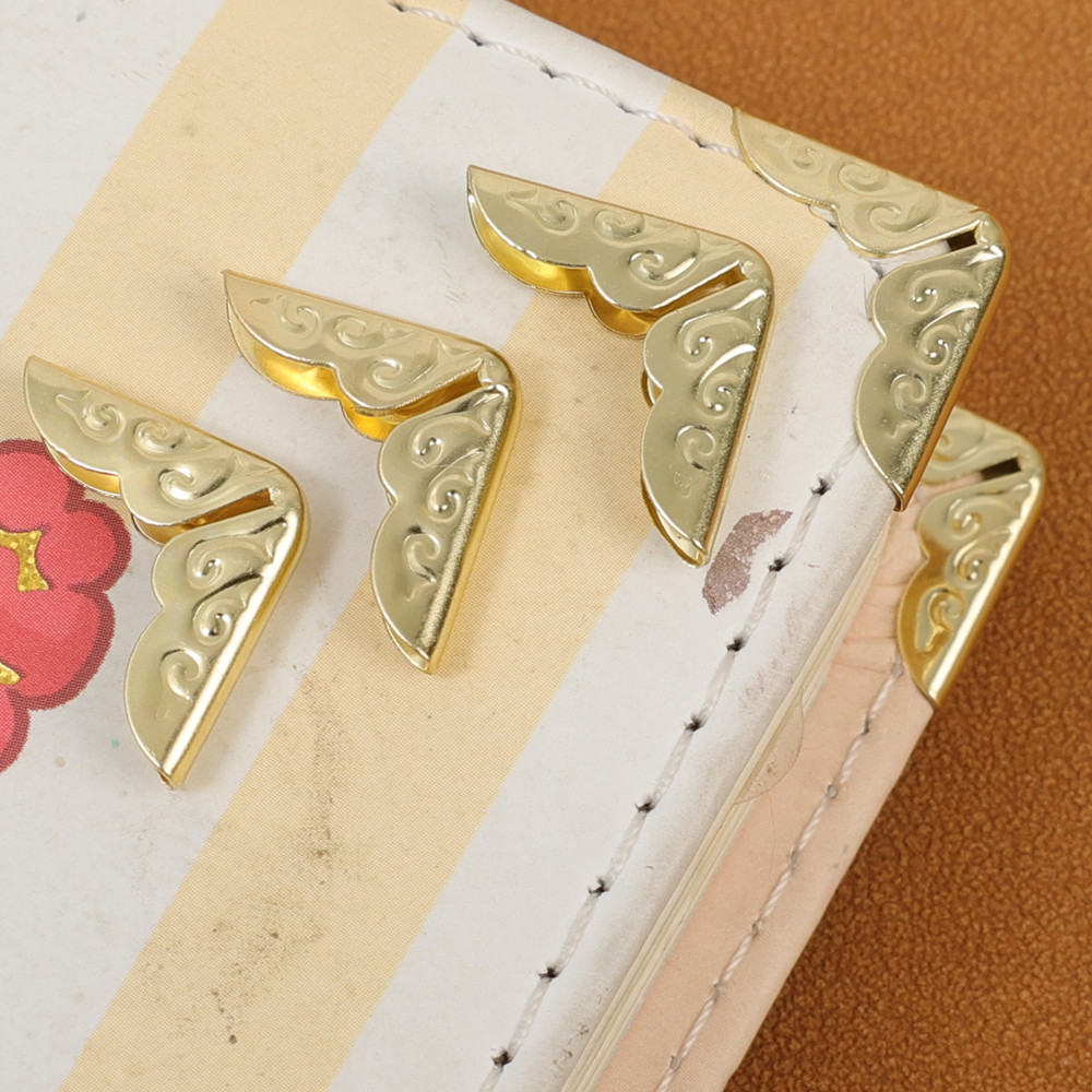 50Pcs Vintage Metal Corner Protector DIY Book Scrapbooking Album Menu ...