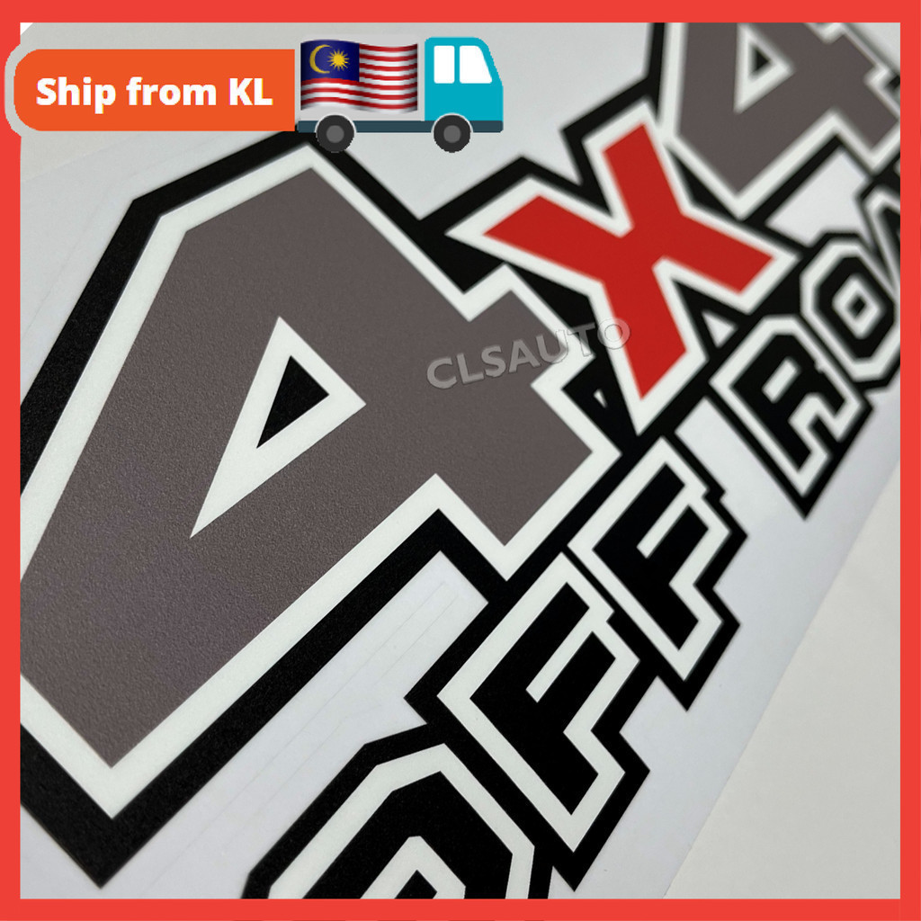 Sticker 4x4 Offroad Design 7 Hilux Ranger Raptor Triton DMAX Pickup ...