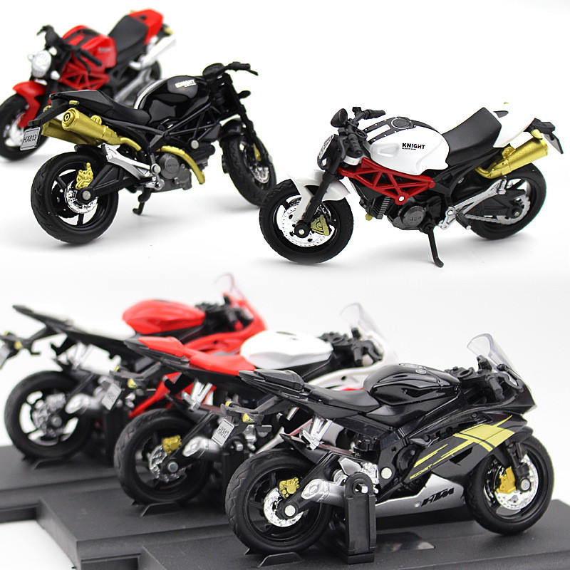 Yamaha Ducati Alloy Motorcycle Model 1:18 Simulation Mini Motorcycles ...