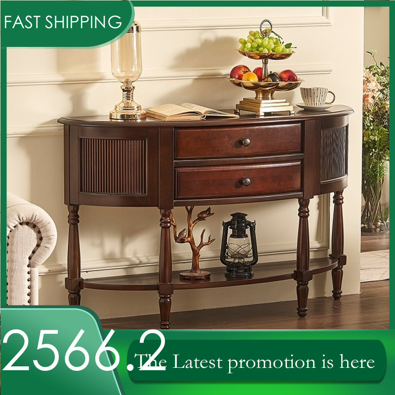 Entrance Table Semi American Style Circular Table Foyer Counter Living ...
